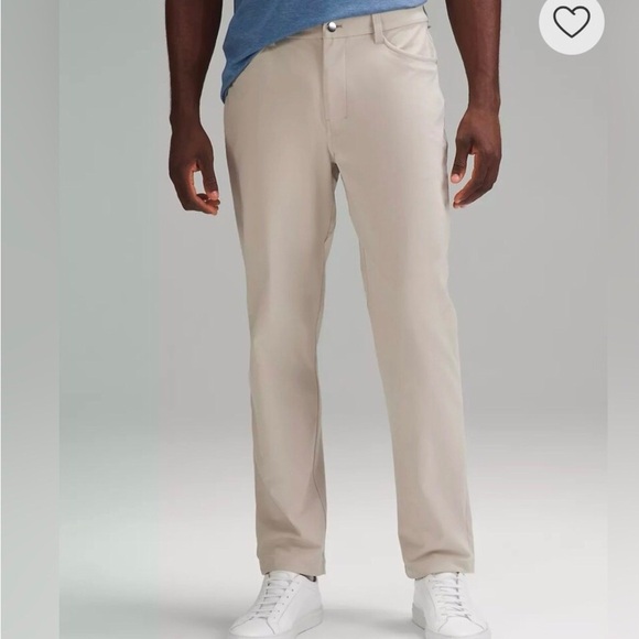 Lululemon Men’s ABC Warpstreme Stretch Casual Pant Tofino Color Size 36 x 34 - Picture 1 of 9